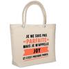 Beach Bag - PLANETEE - Perfect Joy - Insulated - Beige Cotton - Printed In France