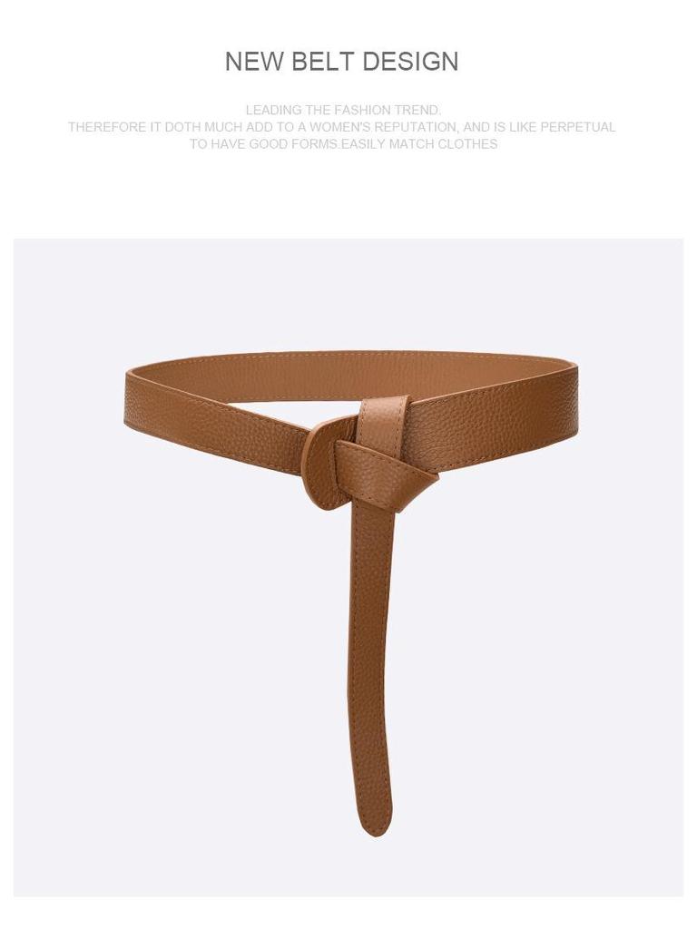 Women's Double-Sided Top-Grain Cowhide Leather Waist-Cinching Skirt Belt