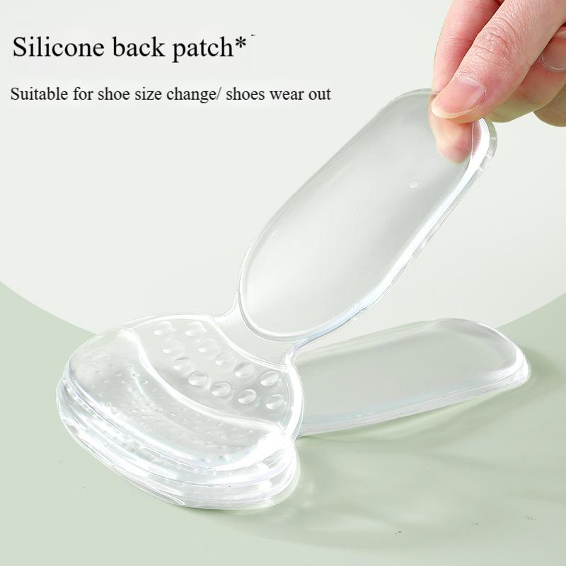 Soft Silicone Heel Grips Anti-Chafing Heel Stickers Half Size Shoe Pads Invisible T-Shape Cushions for High Heels Comfortable