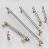 Solid Brass Furniture Handles and Knobs Multi Sizes T Bar Dresser Wardrobe Pulls Luxury Cabinet Hardware Kitchen Accessories
