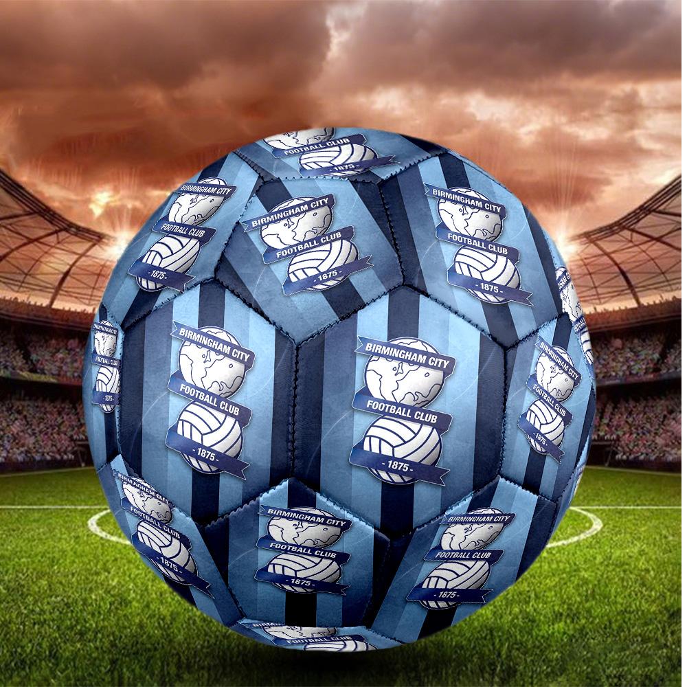 Birmingham City Taglia 5 Pallone da Calcio Alta Elasticità Pallone da Calcio Per Competizione All'aperto Allenamento Quotidiano Gioco