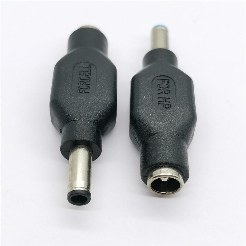 1pcs DC5.5*2.1mm female to 4.5 x 3.0mm/7.4x5.0mm DC Male  Power Plug Jack Adapter Connector Adapter Plug for HP For DELL  Laptop