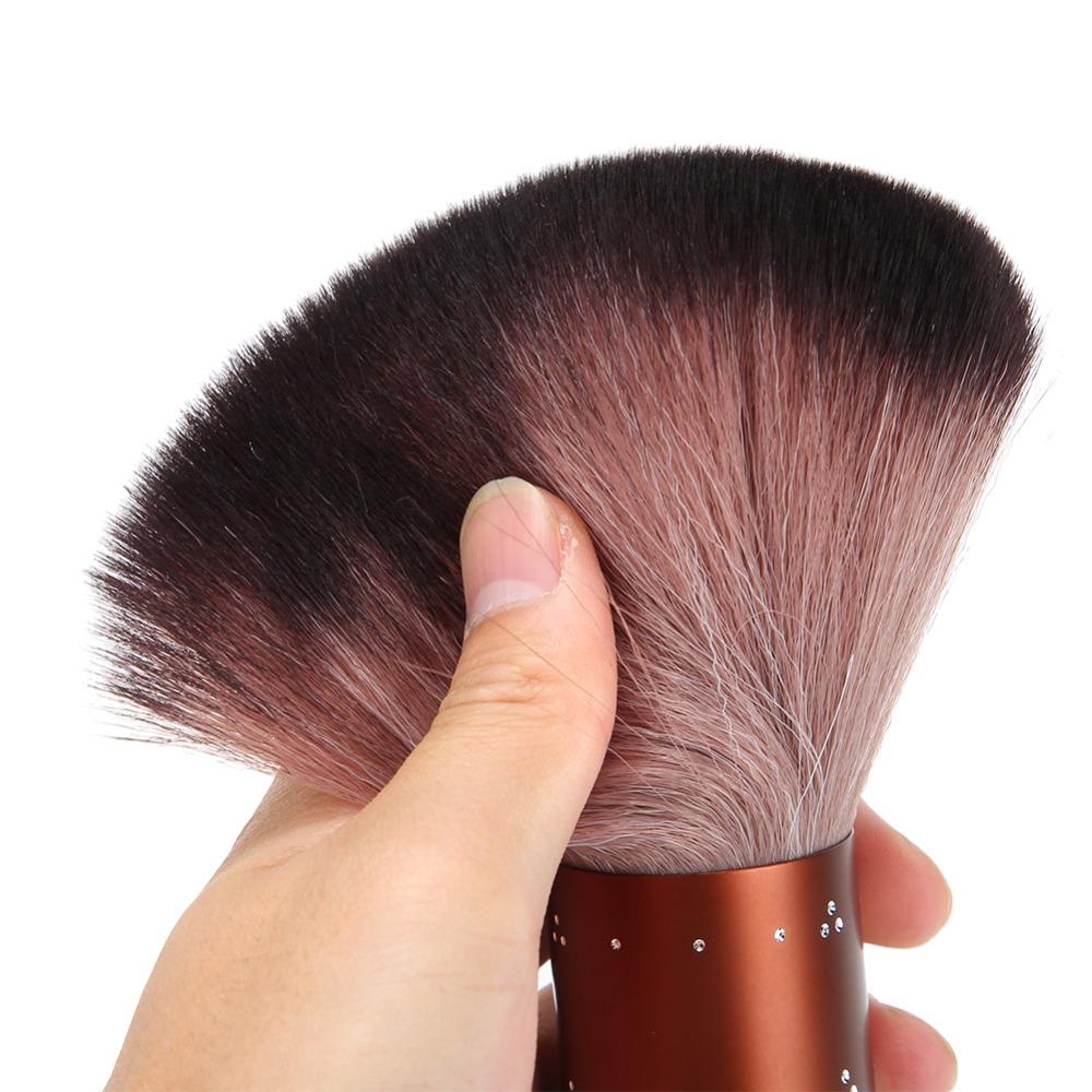 Soft Fiber Hair Dust Cleaning Brush Reusable Barber Neck Duster Home Use