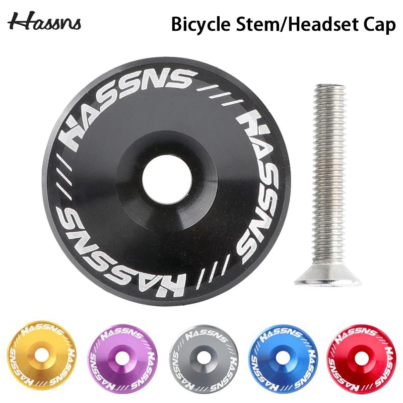 HASSNS MTB Power Vorbaukappe Fahrrad Steuersatz Abdeckung Oben Für Mountain Road Bike Tischabdeckung Aluminiumlegierung Lenker Serie Oben
