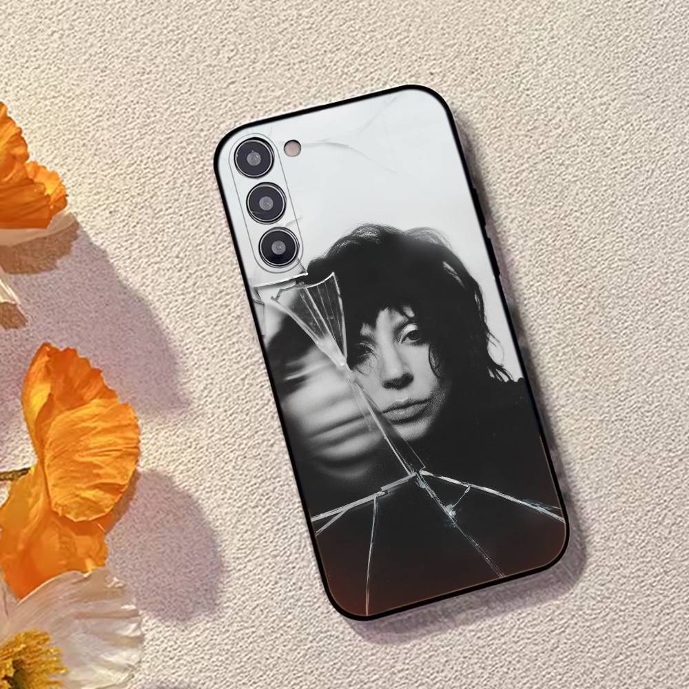 

S-Singer L-Lady Gaga Чехол для телефона Черный Силиконовый Мягкий Для Samsung Galaxy A73,A72,A71,A70,A53,A52,A51 Samsung a42 5g
