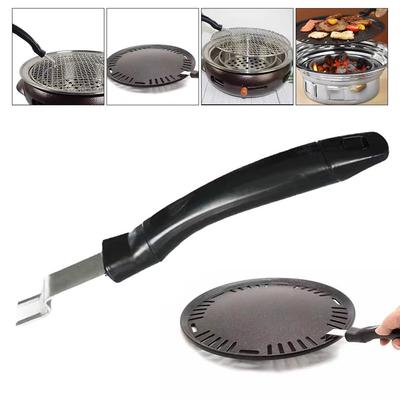 1pc Anti-Scald Grill Grate Lifter Barbecue Net Crowbar Plate Lifter Cooking Grate Lifter Tool Barbecue/Grilled Meat Accessories