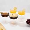 Plastic Martini Glasses Disposable Detachable Ribbed Martini Glasses Transparent Champagne Tower Dessert Cup