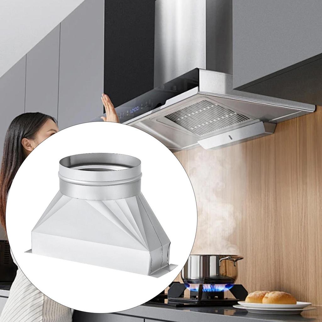 Duct Transition Vent Connector Adapter Galvanized for Ventilation System