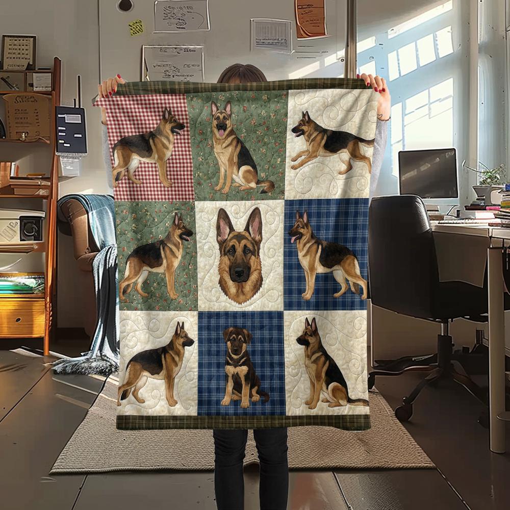 Nine grid dog cat fabric Print Flannel Blanket,High quality Comfortable for All Seasons,Home Decor,Warmth and Comfort,Perfect for Christmas Gifts