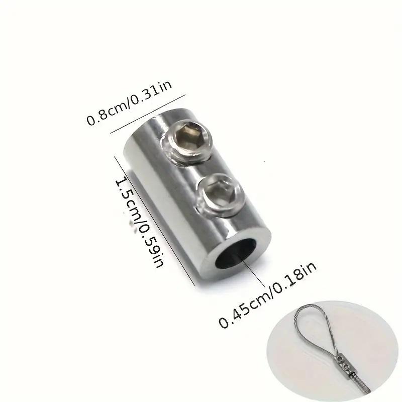 Steel wire rope self-locking lock, adjustable steel wire rope, double-hole fastening, used for home decoration locks smart lock