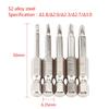 5 Pcs 1/4 Inch Hex Shank Magnetic Triangle Screwdriver Bits Set 50mm Length 1.8/2.0/2.3/2.7/3.0mm Triangle Head Screwdriver Bits