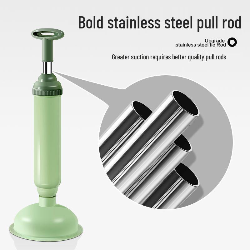 Leather Suction Cup Toilet Plunger and Unclogger
