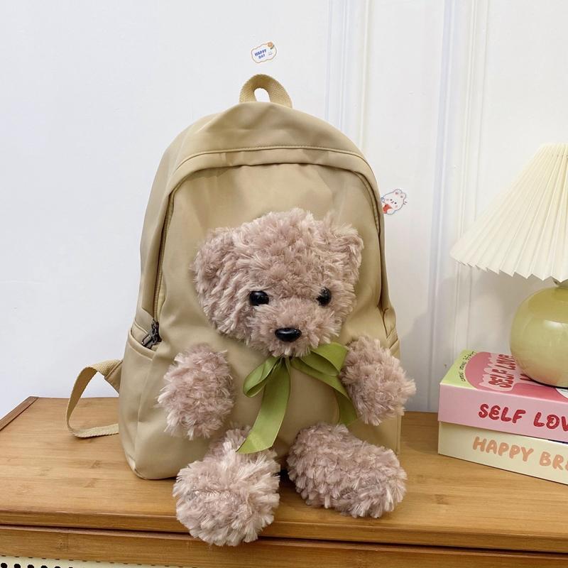 Cute student backpack leisure sports new plush toy backpack fashion trend large capacity travel backpack school bag