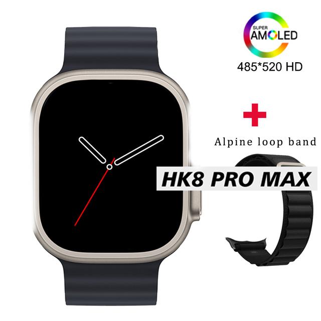 Fashion Smart Watch Men Series 8 Ultra 49mm 2.12 Inch High Refresh Rate Screen Watch NFC Compass Smartwatch