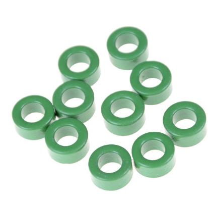 

5pcs Carbonyl Iron Core T50-6 Iron Powder Toroidal Core RF Toroid HF HAM QRP Inside Diameter 0.7cm Outer Diameter 1.2cm зелений