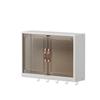 Wall-Mounted Bathroom Vanity Mirror Cabinet: Countertop & Divided Cosmetic Organizer