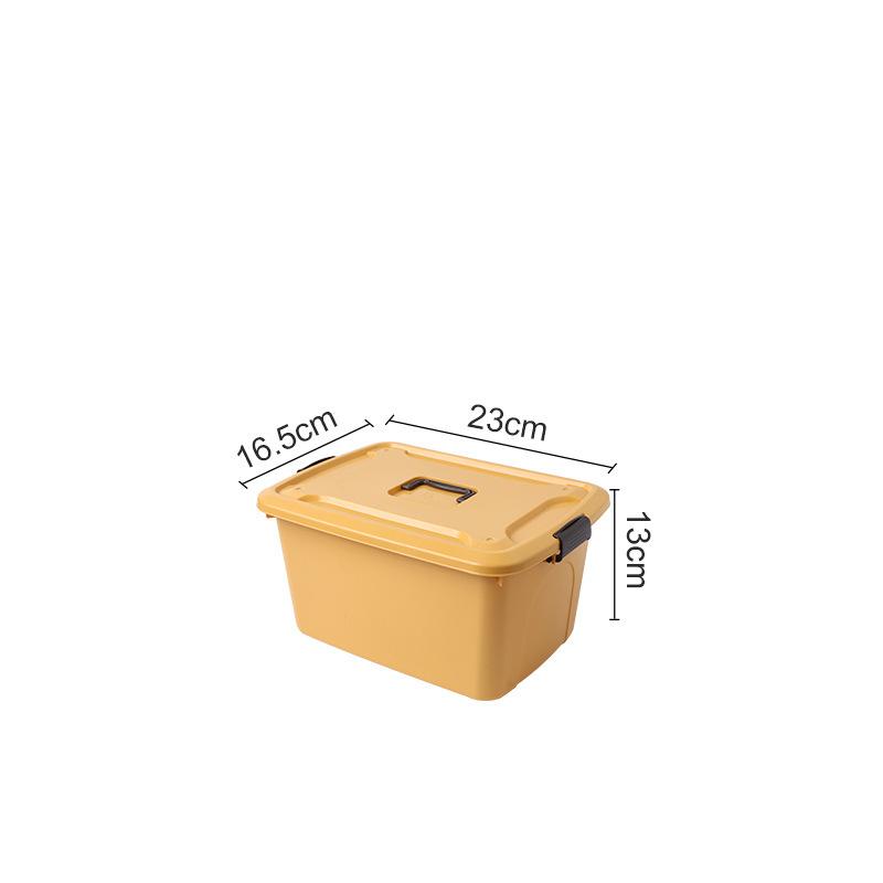 Plastic Sundries Storage Box with Handle Large Capacity Desk Organizer for Cosmetics Jewelry Toys Snack Clothes Storage Basket