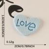 10Pcs/Bag Clothing Accessories Love Letter Leather Label Handbook Diy Embroidery Patch Printed Fabric Label Logo