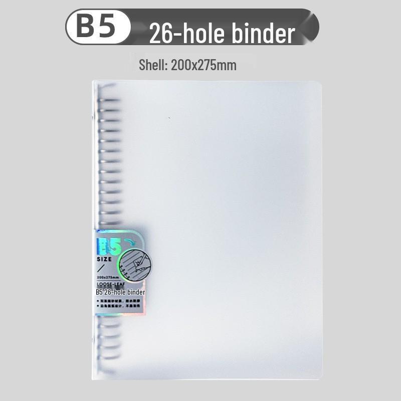 A5/B5 Detachable PP Student Notebook, Loose-leaf Multi-hole Binder