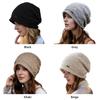 Casual Solid Color Knitted Baggy Beanie Keep Warm Thickened Oversized Winter Hat Anti-Cold Unisex Beanies Women Girl