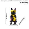 Simple Colorful Tie Dog Ornaments Living Room Entrance Desk Resin Crafts Home Decoration Supplies