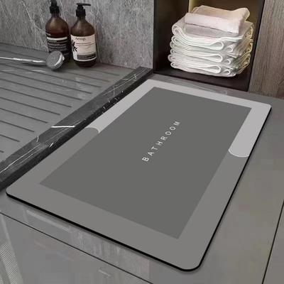 Diatom Printing Bathroom Thickening Mat Bath Non-slip Carpets In Wash Basin Bathtub Side Floor Rug Shower Room Doormat Memory Foam 3D Pad
