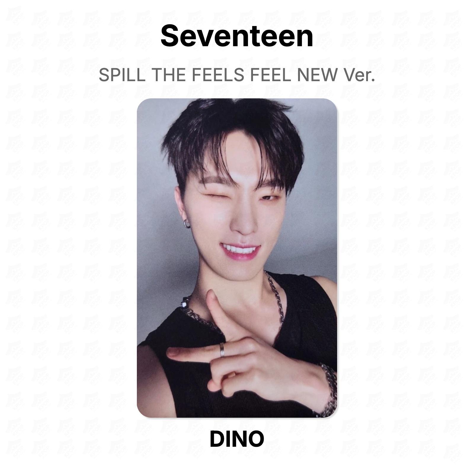 Seventeen SPILL THE FEELS FEEL NEW Ver. Official Photocard DINO