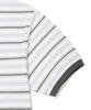 Wacky Willy Striped Collared T-Shirt White