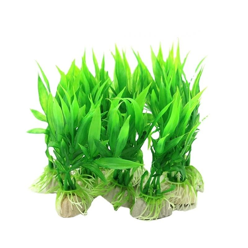 1PC Artificial Water Grass Green Plant Fish Tank Aquarium Decor Plastic Ornament