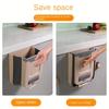 Pattumiera Pieghevole da Parete con Porta Sacchetti Integrato - Pattumiera Salvaspazio per Cucina/Porta Armadio, Pattumiera per Organizzazione Domestica