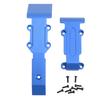 RC Car Skid Plate Front and Rear RC Car Aluminum Skid Plate for Traxxas 1 16 Revo Slash Blue