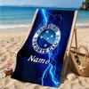 Custom Name Beach Towel Cruzeiro Power Microfiber Beach Towel, Lightweight for Summer Travel, Swimming Pool Fan Birthday Gift