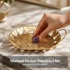 Elegant Decorative Tray with Handles Openwork Serving