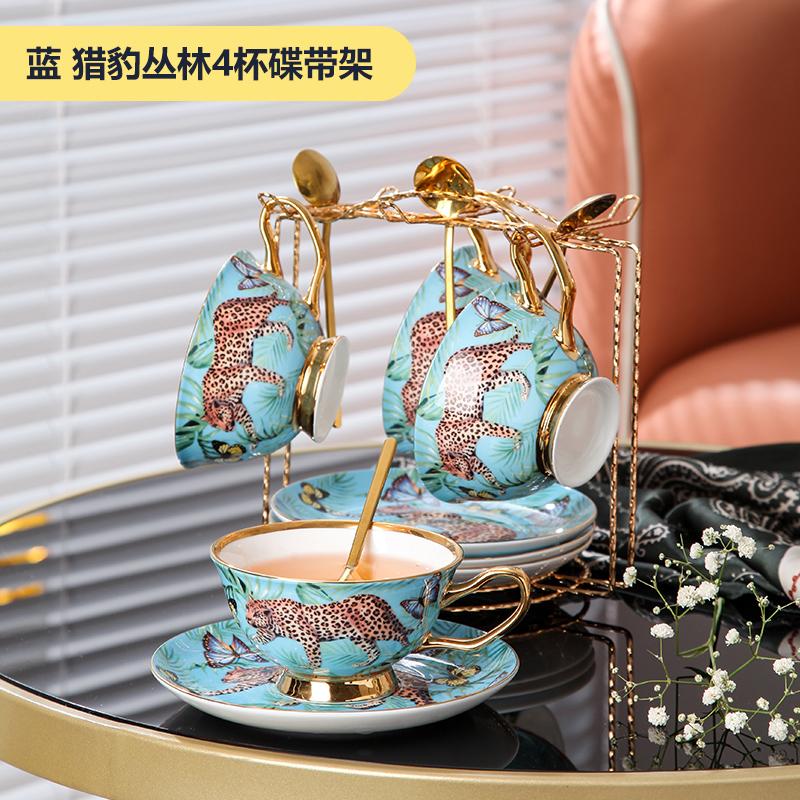 Bone China Creative Coffee Cup Saucers Set for English Afternoon Tea Party Home Decoration Mug Drinking Set
