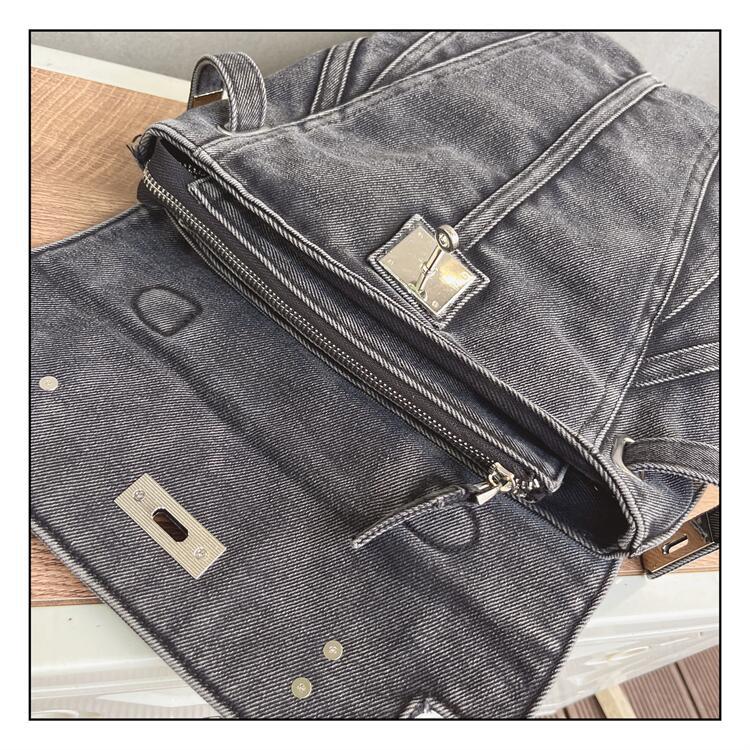 Denim çanta, şık kanvas çanta, İngiliz bilgisayar sırt çantası, el çantası, tote çanta