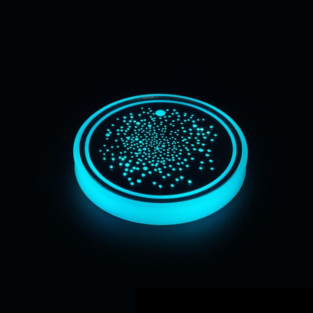 Acrylic Material LED Cup Holder Lights Rechargeable Car Lights