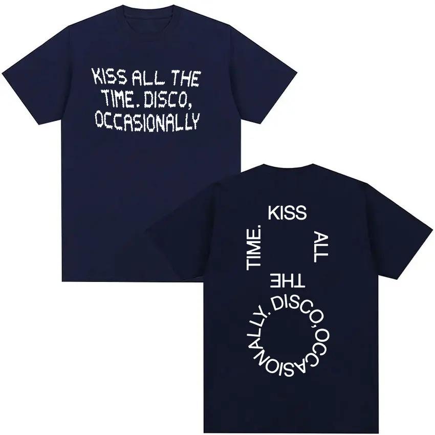 

Harry Styles Kiss All the Time Disco Occasionally 2026 Tour Graphic TShirt Unisex Crew Neck Fashion Cotton Short Sleeve TShirt S