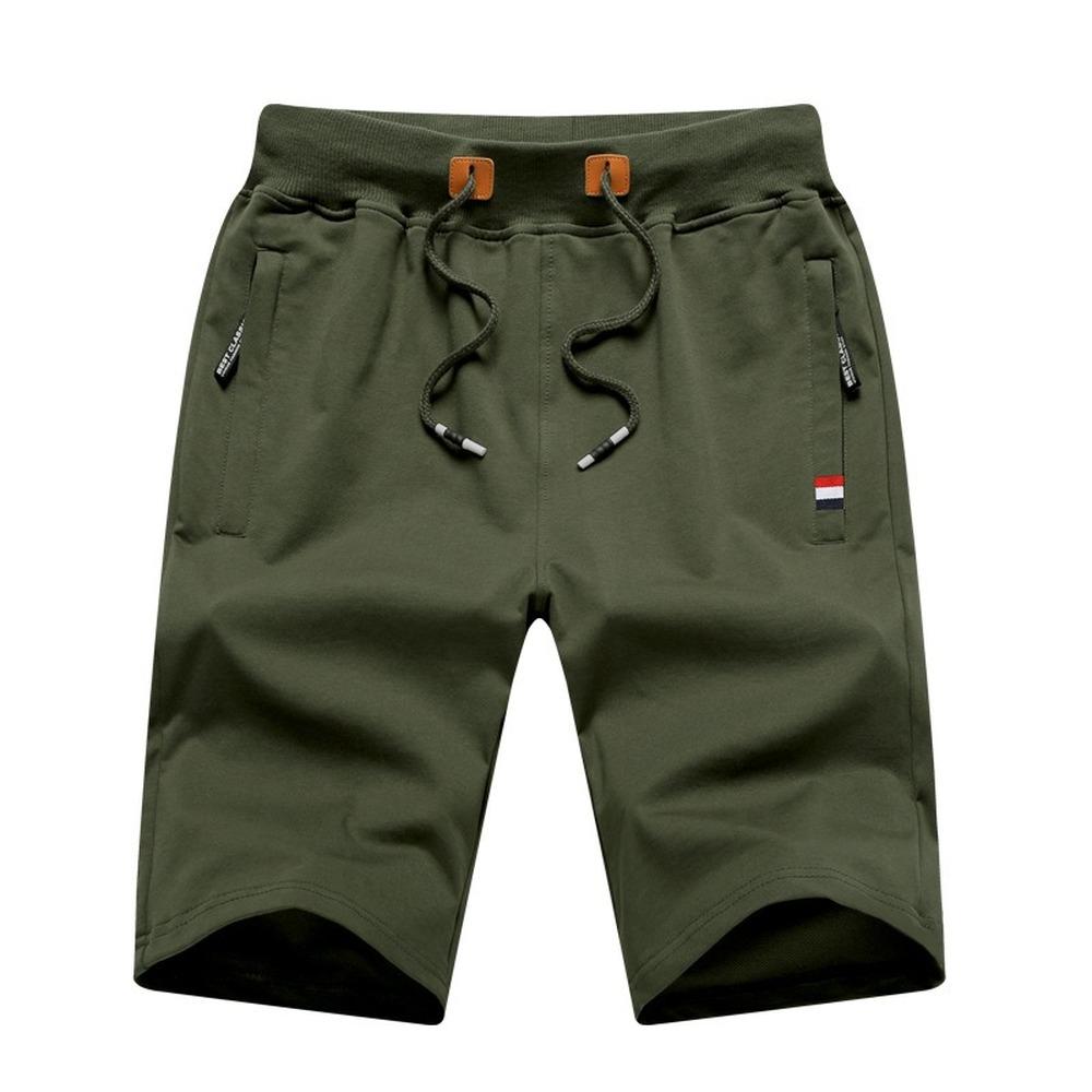 Mannen Running Sport Shorts Casual Zomer Taille Elasticiteit Effen Kleur Shorts Heren Plus Size Bodems