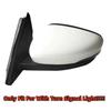 For Ford Kuga Escape    With Signal Light Car Side  Rearview Mirror Cover Look Side Wing Mirror Caps OX Hron Style