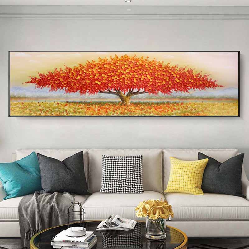 Abstract Tree of Life Oil Canvas Painting Landscape Posters and Prints Wall Art Pictures Cuadros Living Room Home Decor No Frame