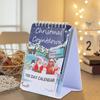 Christmas Calendar 2025 Christmas Calendar Desktop Advent 100 Days Interactive Home Decor Wall Art Desk Centerpiece for Tabletop