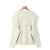French Autumn Gentle Style Soft Knitwear Pullover and Shawl Two-Piece Set Sweater Top