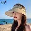New summer visor children's fashionable versatile sunscreen hat outdoor cycling big eaves show face small empty top hat