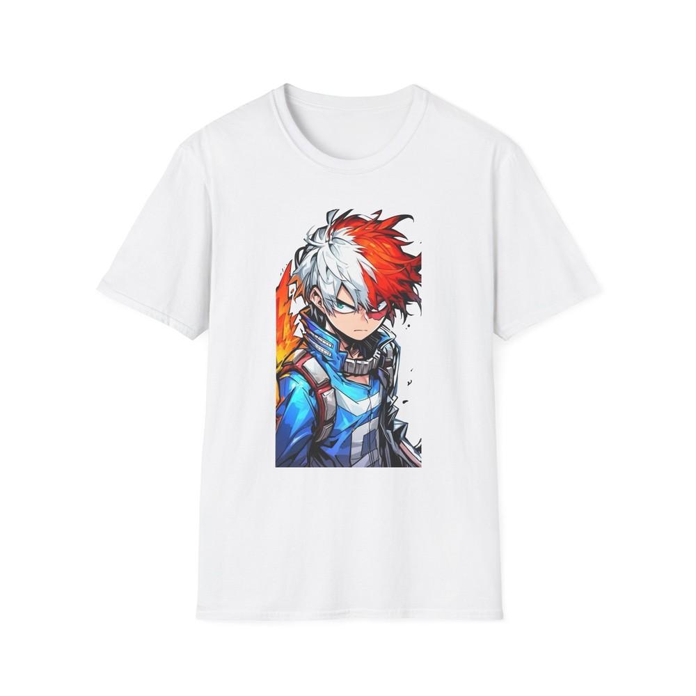 Unisex Jl Anime TShirt Softstyle My Hero Academia Shoto Todoroki