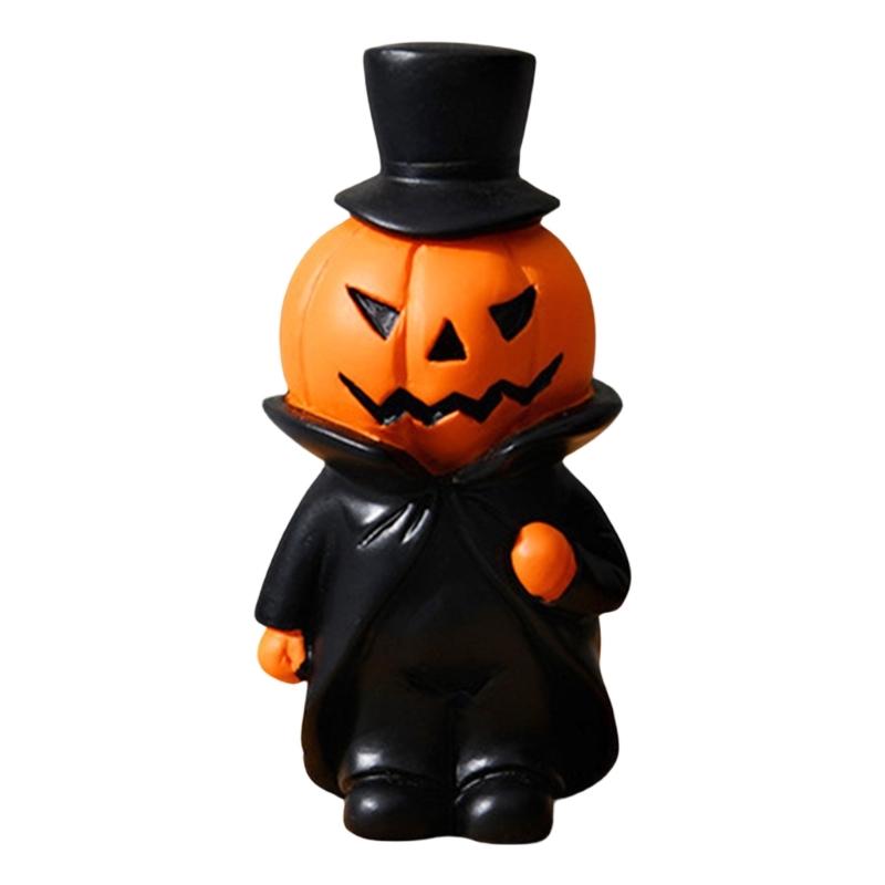 

Festives Halloween Resin Pumpkin Figurine Colorful Centerpieces Decoration for Party and Home Display Desktop Accessory