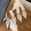 Fashion 2024 High Heeled Sandals  Thin Princess Pointed, Sexy and Sparkling Rhinestone Single Shoe for Women New Summer Sandals