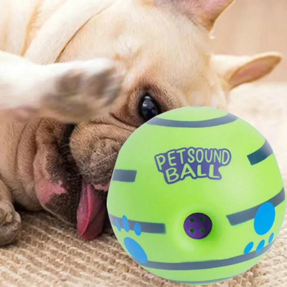 Hundespielzeug Lustiges interaktives Kicherball-Spielzeug für Hunde Zähneknirschen und Langeweile vertreiben Hund Verschleißfeste Kauspielzeuge Haustierbedarf