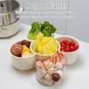 Multifunctional Draining Dish 360 Degree Rotating Storage Tray with Drainage Layer Fruits Vegetables Nuts Snacks Multi-Unit Serving Plate