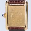 Cartier 1976-1981 925 Must Tank Vermeil SM Mostrador Marfim Corda Manual Relógios de Couro - ouroUsado