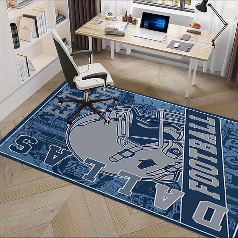 Office Carpet Dallas Football Design Sofa Rug, Chair Mat Protection